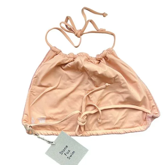 Free People x Stone Fox Swim Piper Top in Sandstone Terry NWT - Picture 4 of 5